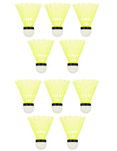 Z.Z Enterprises Badminton Nylon Shuttlecock Yellow Heavy Duty , Durable | Pack Of 10
