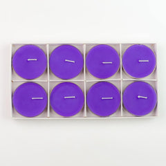 CANDLE BIG LAVENDER FRAGRANCE TEALIGHT | BURNING TIME 9 HOURS PACK OF 8 CANDLES
