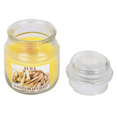 SANDAL WOOD FRAGRANCE JAR CANDLE SET OF 1 | PARAFFIN WAX | ROUND SHAPE CANDLE