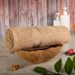 Lavone Premium 100% Cotton Zero Twist Bath Towel 550 Gsm | Ultra Soft & Absorbent Towels For Men & Women Quick Dry Bath Towel (Beige)