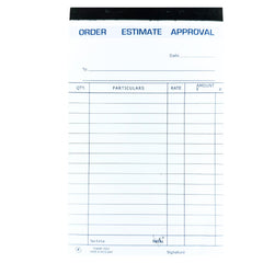 Estimate Pad No. 1 (80 Sheets/160 Pages) Excellent Quality Bill Book, Memo Book & Slip Pad, 10Pcs
