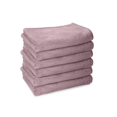 Housse Premium Microfiber Face Towel 900 Gsm | Korean Beauty Ultra Absorbent, Odour-Free, Quick Dry Face Towel (Pack Of 6) - Nirvana Purple