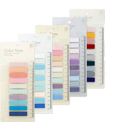 Index Tabs Sticky Notes With Ruler Multi Color Sticky Tabs For Notebook, Books - Packs Of 5