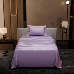 Single Bedsheet With 1 Pillow Cover - 60 X 90 Inches, Lilac | Premium Bedding Set, Home Decor, Wedding Gift For Couples, Housewarming, Anniversary