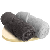 Heelium Bamboo Bath Towel 600 Gsm | Ultra Absorbent | 3x Softer Than Cotton Towels | Pack Of 2 (Light Grey, Grey)