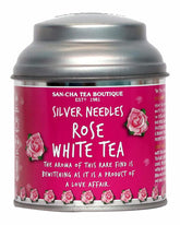 San-Cha Silver Needles Rose White Tea - 25gm, 0.8 Ounce | Promotes Healthy & Glowing Skin - Low Caffeine, Richest In Antioxidants