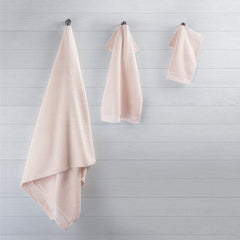 Spread Spain Resort Luxurious Cotton Towels 720 Gsm | Bath, Hand & Washcloth Towels Sets Of 3 Super Softness & Absorbent (Ash Rose)