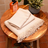 Debaans Bamboo 1 Bath & 2 Hand Towels 800 Gsm | 100% Bamboo, Quick Dry, Lightweight Towels (Beige)- Set Of 3