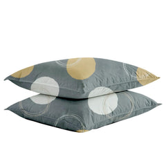100% Microfiber Double Bedsheets With 2 Pillow Covers - 90 X 90 Inches, Pink & Grey | Double Bed Breathable & Wrinkle Free | All-Season Comfort Bedsheet