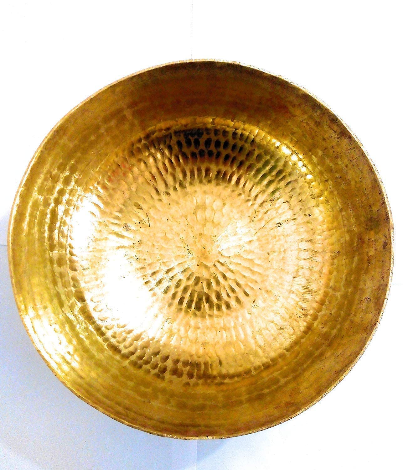 Brass Hammered Kadhai Pital Kadai Without Handle - Karahi Frying Pan For Cooking Serving, 1.5 Liters | Heavy Weight & Highly Durable Brass Hammered Kadhai Pital Kadai Without Handle - Karahi Frying Pan For Cooking Serving, 1.5 Liters | Heavy Weight & Highly Durable