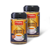 Foodia Gold Jaggery Kadak Tea 3 In 1 Readymix - Pack Of 2 X 400gm, 14.1 Ounce Each | Premium Tea Mix With Jaggery, Assam Tea & Extra Strong Leaves - Lactose Free Kadak Chai