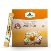 Apsara Instant Premix Unsweetened Masala Chai - 36 Sachets | Ready To Drink Tea With No Added Sugar - Enriched With Ginger, Cardamom, Pepper & Indian Spices, Sugar Free Masala Chai