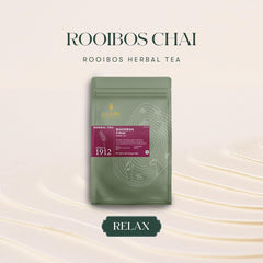 Luxmi Estates Rooibos Chai Herbal Tea - 100gm, 3.5 Ounce, 50 Tea Bags | USDA Certified Organic Tea - Caffeine Free Herbal Tea Bags | Antioxidant Rich Herbal Beverage For Relaxation & Wellness