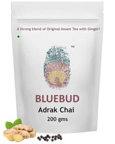 Bluebud Masala Adrak Chai Patti 200gm, 7.05 Ounce - 100 Cups | Premium Assam CTC Tea With 100% Natural Ingredients - Spicy Ginger Tea Leaf