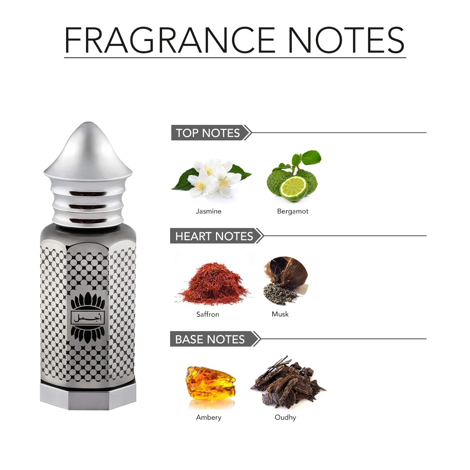 Ajmal Classic Oud 10ml 0.3 Fl.oz. & Asher 12ml 0.4 Fl.oz. Concentrated Attar Perfume Oil Pack Of 2 | Alcohol Free Attar For Unisex Ajmal Classic Oud 10ml 0.3 Fl.oz. & Asher 12ml 0.4 Fl.oz. Concentrated Attar Perfume Oil Pack Of 2 | Alcohol Free Attar For Unisex