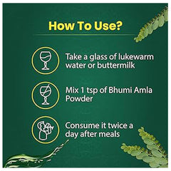 Iagrifarm Organic Bhumi Amla Powder - Bhumyamalaki Keelanelli Nela Usiri Powder, No Added Preservatives | 250gm 0.5lbs