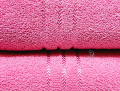 Lush Haven Decor Extra Large Big Men Bath Towel 500 Gsm | 100% Pure Cotton Full Size Xxxl Ultra Soft, Absorbent & Quick Dry Towel (Pink)