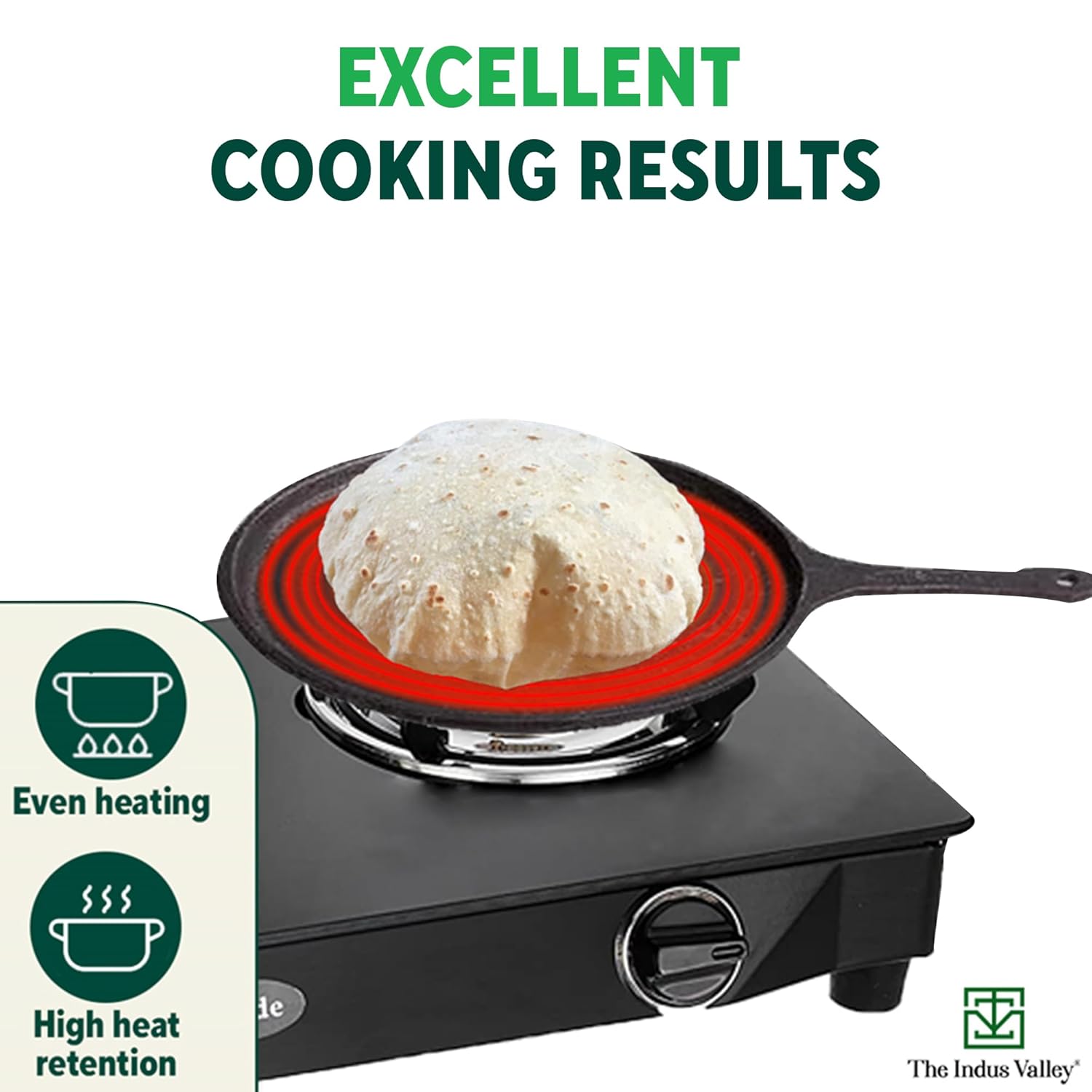 Pre-Seasoned Black Cast Iron Tawa For Dosa, Chapathi - 25.7cm, 10 Inch, 2 Kg | Induction Friendly, Naturally Nonstick, 100% Pure & Toxin-Free, No Chemical Coating Pre-Seasoned Black Cast Iron Tawa For Dosa, Chapathi - 25.7cm, 10 Inch, 2 Kg | Induction Friendly, Naturally Nonstick, 100% Pure & Toxin-Free, No Chemical Coating