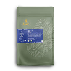 Luxmi Estates Tulsi + Ginger Herbal Tea - 100gm, 3.5 Ounce, 50 Tea Bags Each | USDA Certified Organic Tea - Caffeine Free Herbal Tea | Immune Support, Relief & Uplift Mood