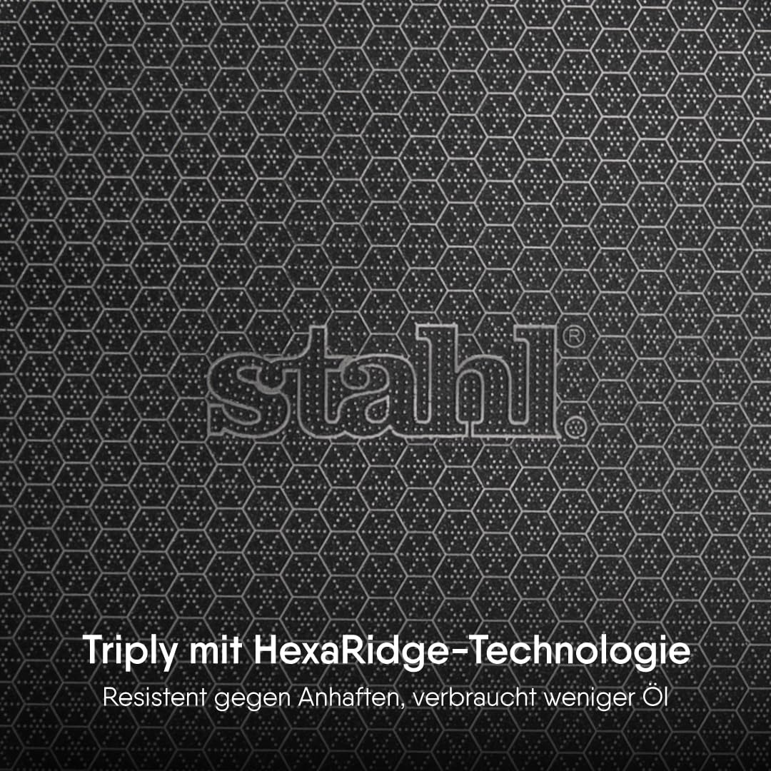 Artisan Hybrid Triply Non Stick Kadai With Lid, 2.4 Liters | Stainless Steel Kadhai, 24cm - Induction Friendly Artisan Hybrid Triply Non Stick Kadai With Lid, 2.4 Liters | Stainless Steel Kadhai, 24cm - Induction Friendly