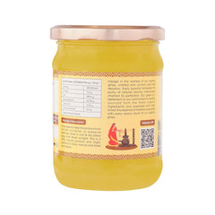 100% Natural Cow Ghee By Krisa Organic | Rich In Nutrients & Vitamins A, D Healthy Pure Desi Ghee Good For Boost Immunity | (500ml) 16.9 Ounce | Jar Pack