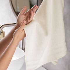 Mytrident Finesse 100% Cotton Hand Towels 800 Gsm (Linen) -4 Piece
