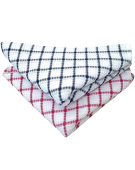 T Trendy Mart Cotton Bath Towels 400 Gsm Checkered Pattern, Quick Dry Towel | Pack Of 2