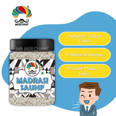 Mr. Merchant Madrasi Saunf 300gm, (Pack Of 1) | Jar Pack