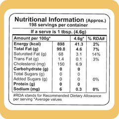Pure Desi Cow Ghee By Old Vaishali Dairy | Natural & Healthy Indian Gir Cow Ghee Good For Roast Makhana | (500ml) 16.9 Ounce | Jar Pack