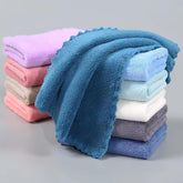 Outlay Home & Face Towel 200 Gsm | Handkerchief Rumal Microfiber Small Size Soft & Super Absorbent Face Towels For Women'S, Kids & Newborn Babies (12 Pieces)- Multicolor