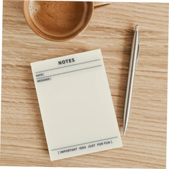 Clear Transparent Sticky Notes, Translucent Waterproof, Clear Self-Sticky To Do List, 50 Sheets