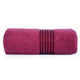Micro Cotton Remy Basel Luxury Terry Cotton Bath Towel 550 Gsm | Super Comfortable 100% Long Staple Cotton Bath Towel (Marron)