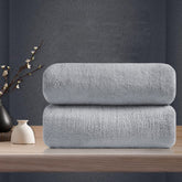 Maggea Oversized Bath Towel 1400 Gsm | Ultra Soft Bath Towel Set Thick Large Cozy Plush Highly Absorbent Quick Dry Bathroom Towels (Grey)- 2 Piece