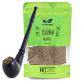 Ayurvedic & Organic Herbs Mix For Smoking, Herba l Mixture Smoking Blend With Wooden Smoking Pipe Smoking Accessories Kit - Tobacco No Nicotine 30g