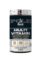 Pole Nutrition Multi Vitamin , High Potency Vitamins With Added Digestive Enzyme | Comprehensive Wellness Support For Peak Performance | 120 Tablets , 200gm 0.2lbs