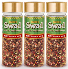Panjon Swad Navratan Mix Mukhwas 420gm, (140gm *3 Bottles) | Digestive Mouth Freshener