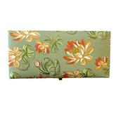 Rectangular Shaped Floral Design Cash Box, Shagun Box, Gift Box, Gaddi Box, Jewellery Box, Shagun Envelope In Floral Design, Colour - Pastel Green