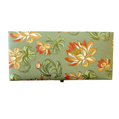 Rectangular Shaped Floral Design Cash Box, Shagun Box, Gift Box, Gaddi Box, Jewellery Box, Shagun Envelope In Floral Design, Colour - Pastel Green