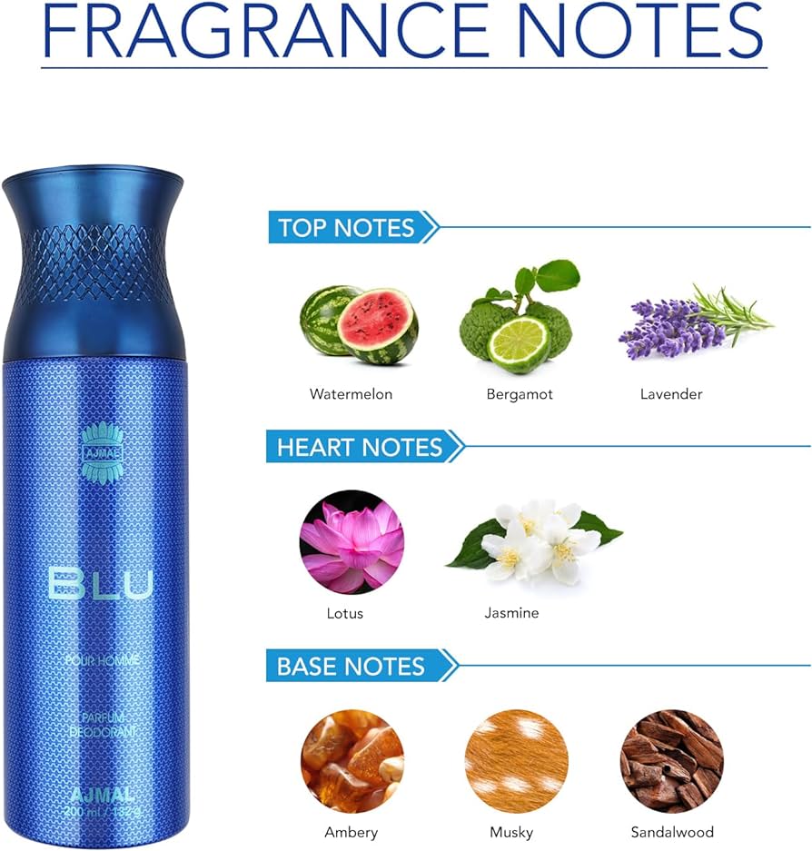 Ajmal Kuro Eau De Parfum 90ml 3 Fl.oz. For Men + Blu Homme Deodorant Aquatic 200ml 6.7 Fl.oz. + Aretha Eau De Parfum 50ml 1.6 Fl.oz. For Women | Combo Of 3 Ajmal Kuro Eau De Parfum 90ml 3 Fl.oz. For Men + Blu Homme Deodorant Aquatic 200ml 6.7 Fl.oz. + Aretha Eau De Parfum 50ml 1.6 Fl.oz. For Women | Combo Of 3
