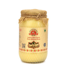 Pure Shudh Indian Desi Cow Bilona Ghee By Gavyratan | Made Using Traditional Bilona Method Pure Desi Ghee Good For Roti, Sabji | 3.5 Litre (500ml * 7) 118.3 Ounce | Jar Pack