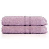 Prime Club Premium 100% Cotton Hand Towel 400 Gsm | Bathroom Essentials Soft Quick-Dry Cotton Towel (Lavender) - 2 Pcs