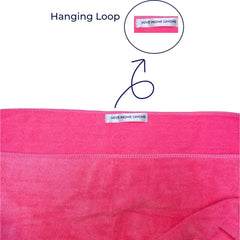 Nive Home Linens Microfiber Bath Towel 400 Gsm | Self Design, Ultra Soft, Super Absorbent, Quick Dry (Pink)
