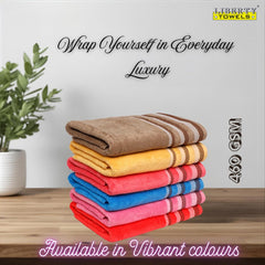 Liberty Towels Zero Twist Cotton Bath Towel 450 Gsm | Ultra Soft, Everyday Luxury Bath Towel (Yellow)