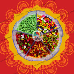 Mr. Merchant Mukhwas 5 In 1 (300gm,) Green Madrasi, Rajasthani, Gulab, Bangali & Colorful Sauf