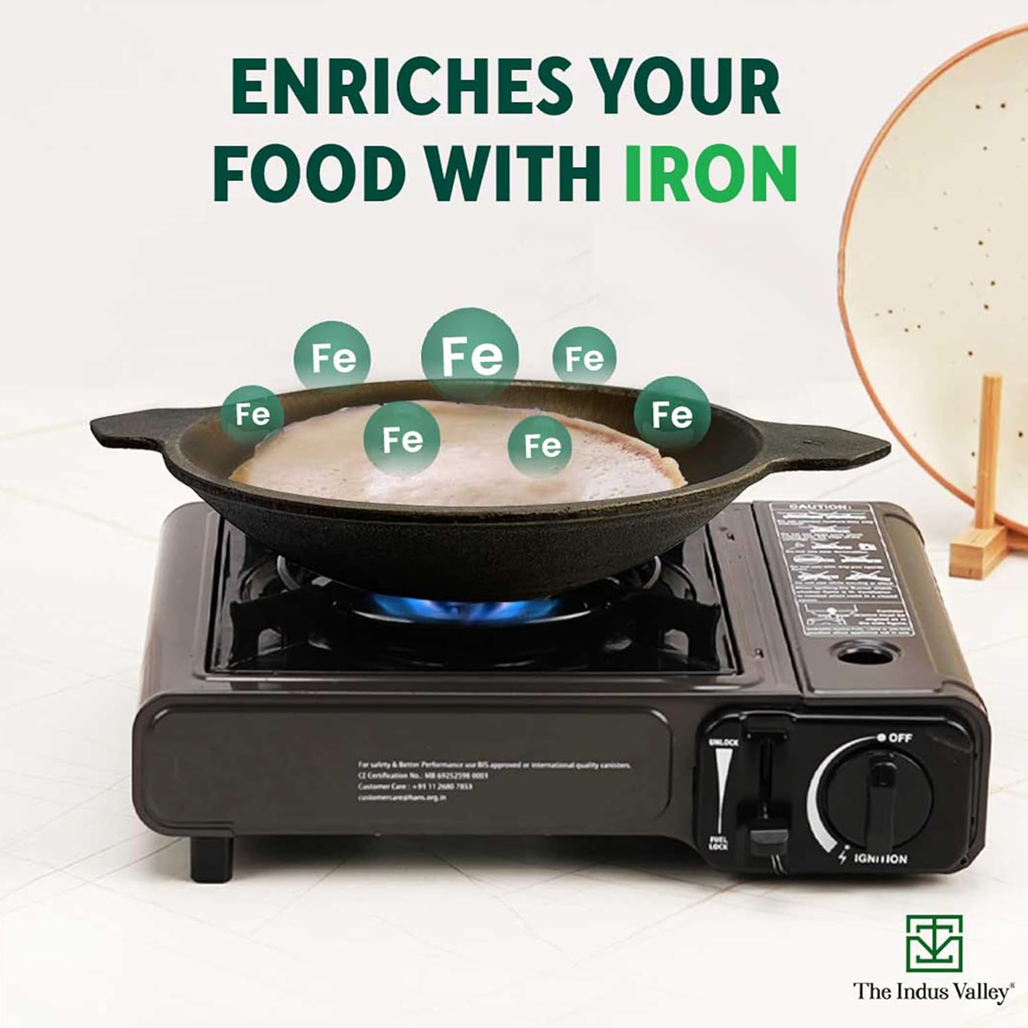 Super Smooth Black Cast Iron Appam Pan With Glass Lid - 22 Cm, 8.7 Inch, 0.5 Liter, 1.9 Kg | Gas Compatible, Pre-Seasoned, 100% Toxin-Free - Naturally Non-Stick Super Smooth Black Cast Iron Appam Pan With Glass Lid - 22 Cm, 8.7 Inch, 0.5 Liter, 1.9 Kg | Gas Compatible, Pre-Seasoned, 100% Toxin-Free - Naturally Non-Stick