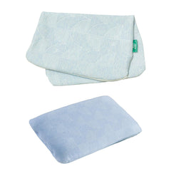 Soft Fabric Pillow Case, Washable, Fits Xl King Size, Regular Pillows, Sky-Blue - 27" L X 17" W X 6" H Inch | Removable Zippered Pillow Cover Only, Adjustable, Best Sleeping Pillow