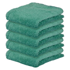 Kuber Industries Cleaning Towel 750 Gsm | Reusable Cleaning Cloths For Kitchen, Duster, Cleaning Towel (Green) Pack Of 5