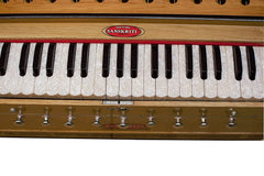 Musical Instruments Harmonium With Padded Bag - 9 Stopper, 3 1/2 Octave, Double Reed (Base- Male), 39 Keys | Tuning A440 Standard Pitch - Two Side Carry Handles