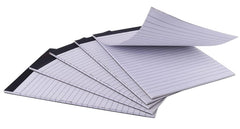 Writing Pad, A5 Size 35 Sheets Each, With Narrow-Ruled Sheet, Easy to Carry, Pack Of 5