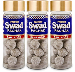 Panjon Swad Imli Ram Laddoo Mukhwas 390gm, (130gm *3 Bottles) | Digestive Mouth Freshener